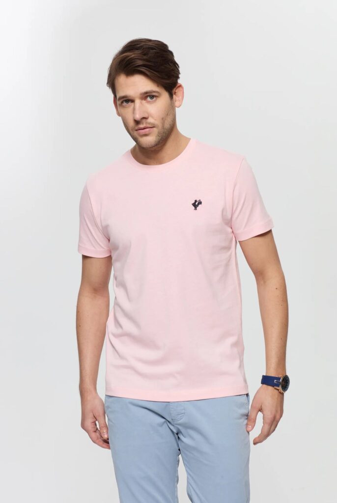 Vincent : T-Shirt avec Logo du Coq Brodé - 30