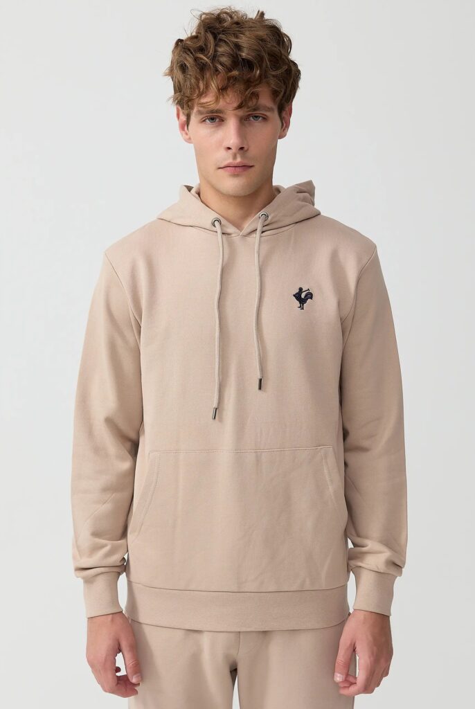 Visage:  Sweat à Capuche avec l’emblématique Logo du Coq Brodé - 17