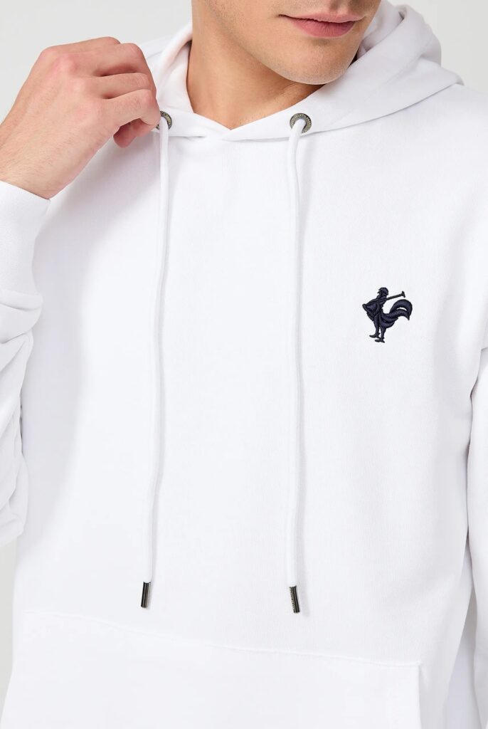 Visage:  Sweat à Capuche avec l’emblématique Logo du Coq Brodé - 2