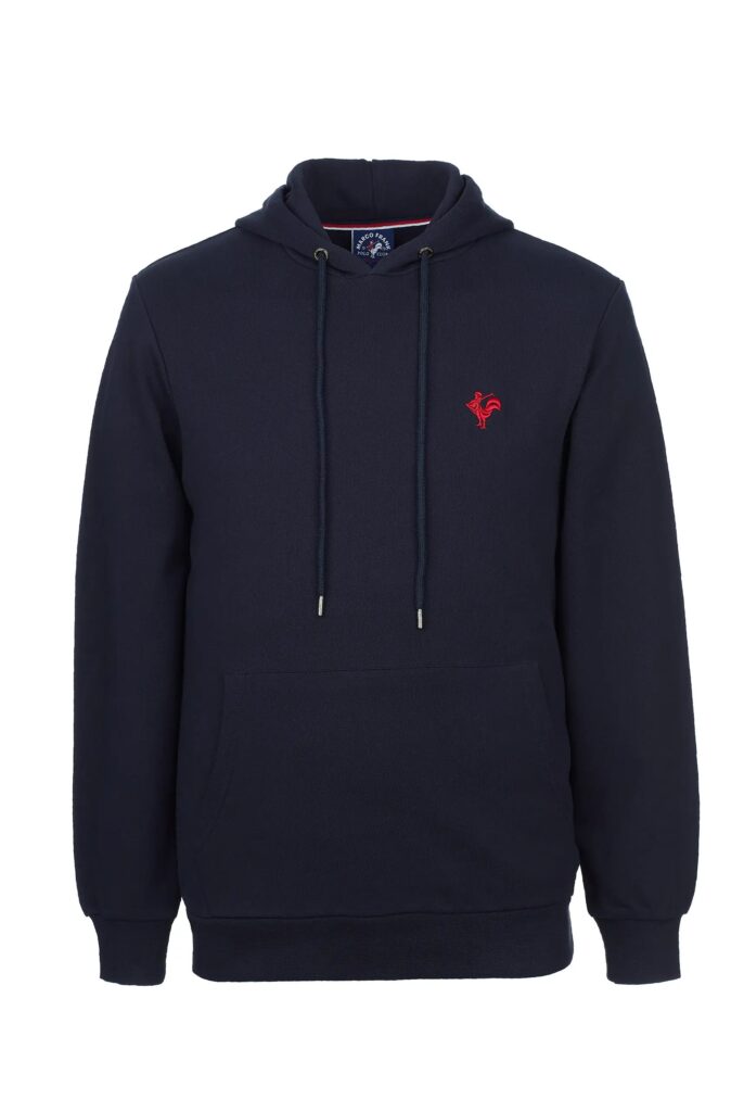 Visage:  Sweat à Capuche avec l’emblématique Logo du Coq Brodé - 70