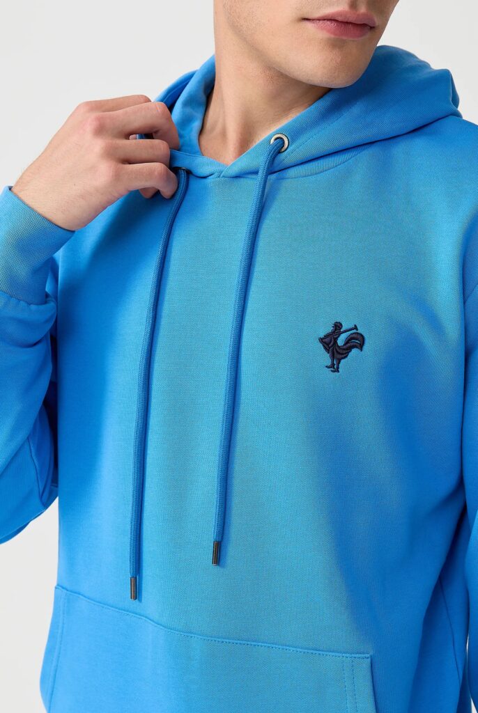 Visage:  Sweat à Capuche avec l’emblématique Logo du Coq Brodé - 24