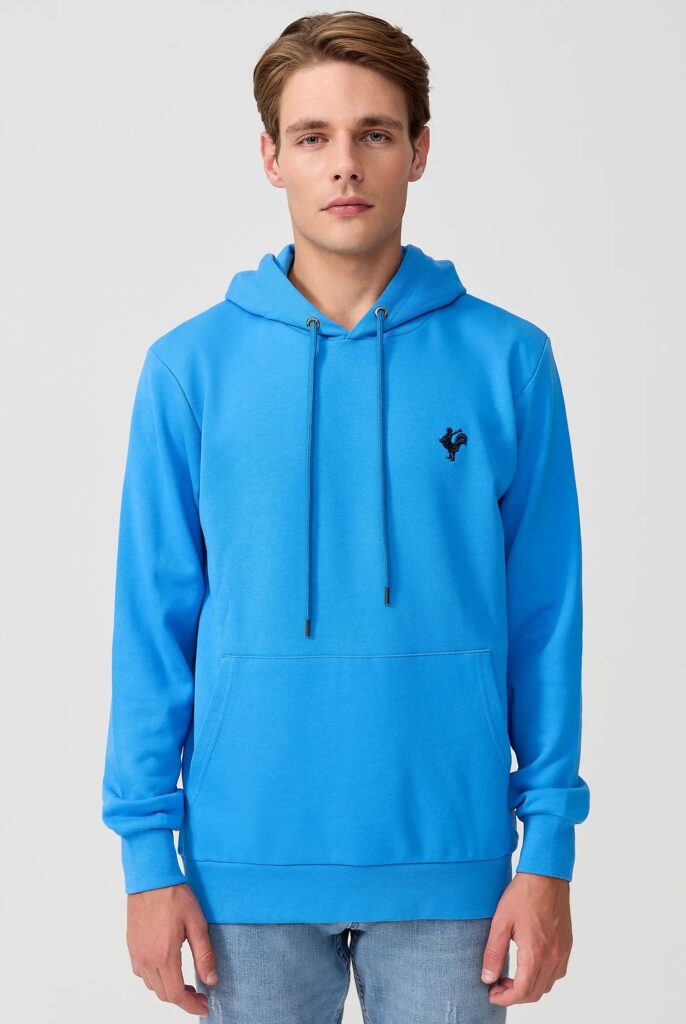 Visage:  Sweat à Capuche avec l’emblématique Logo du Coq Brodé - 26