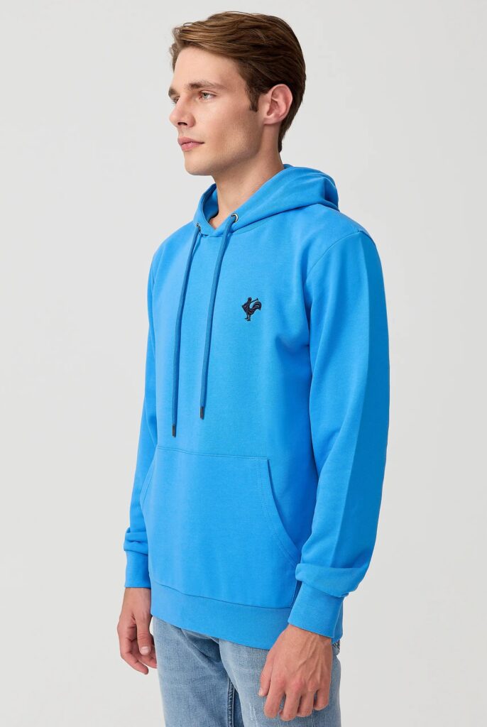 Visage:  Sweat à Capuche avec l’emblématique Logo du Coq Brodé - 27