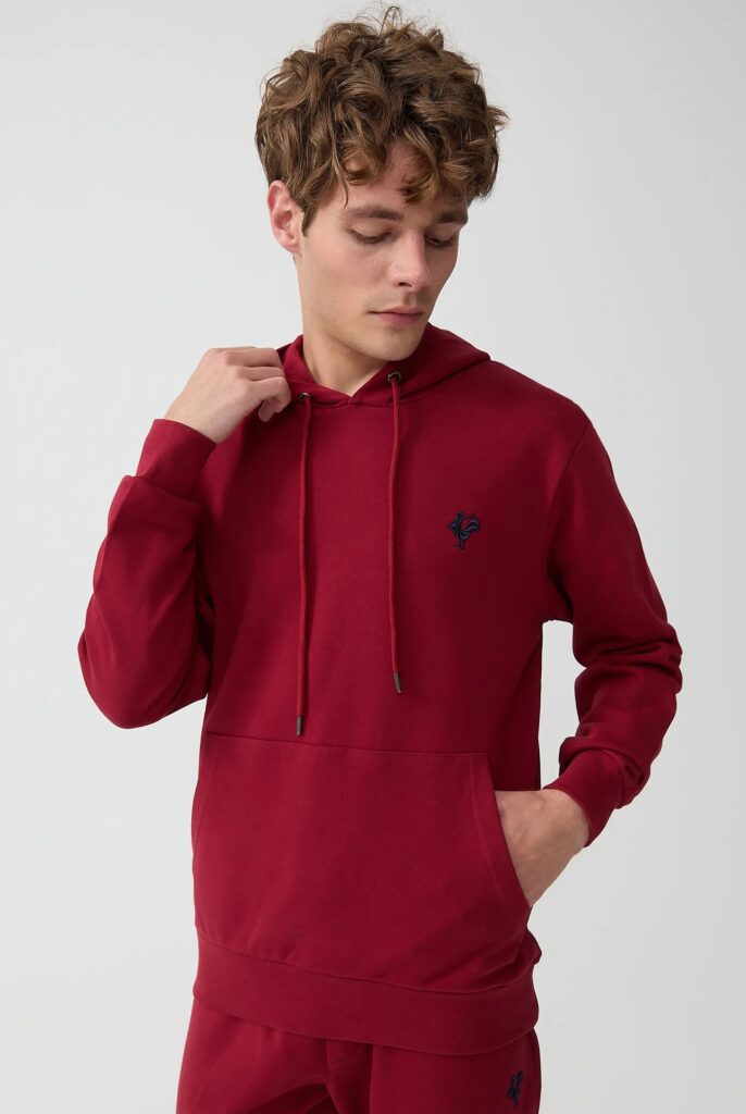 Visage:  Sweat à Capuche avec l’emblématique Logo du Coq Brodé - 32
