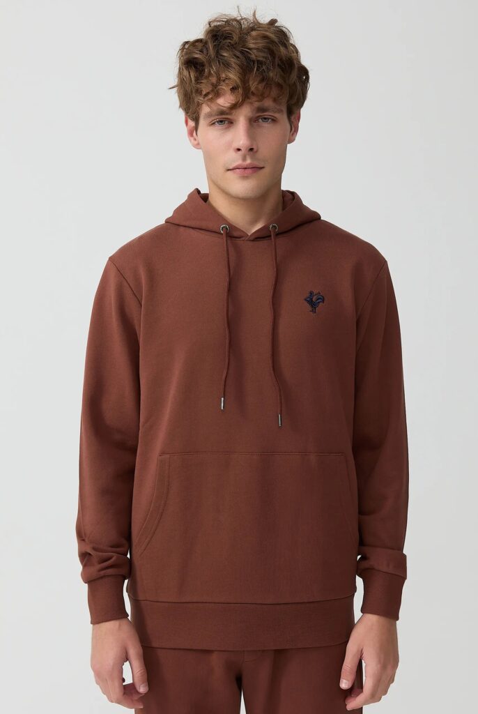 Visage:  Sweat à Capuche avec l’emblématique Logo du Coq Brodé - 41