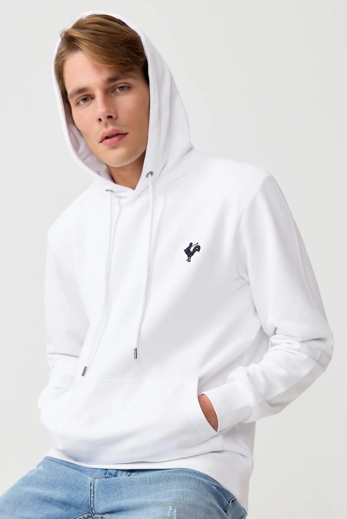 Visage:  Sweat à Capuche avec l’emblématique Logo du Coq Brodé - 8