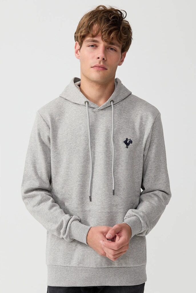 Visage:  Sweat à Capuche avec l’emblématique Logo du Coq Brodé - 46