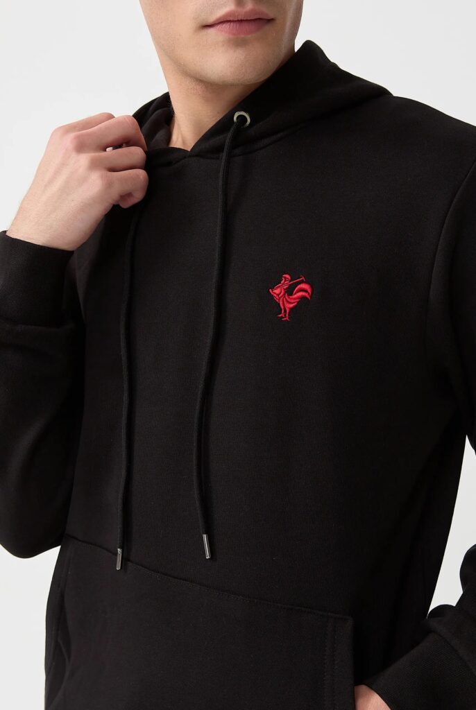 Visage:  Sweat à Capuche avec l’emblématique Logo du Coq Brodé - 59