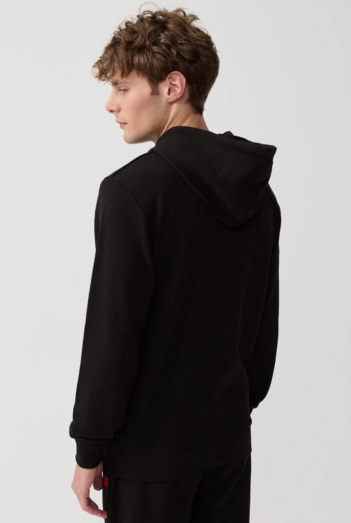 Visage:  Sweat à Capuche avec l’emblématique Logo du Coq Brodé - 60