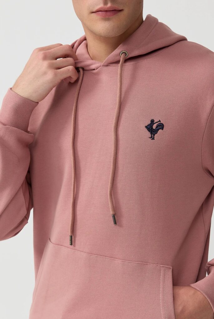 Visage:  Sweat à Capuche avec l’emblématique Logo du Coq Brodé - 64