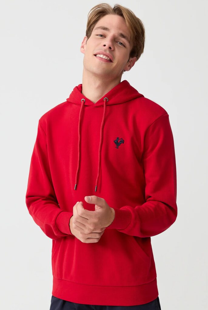 Visage:  Sweat à Capuche avec l’emblématique Logo du Coq Brodé - 11
