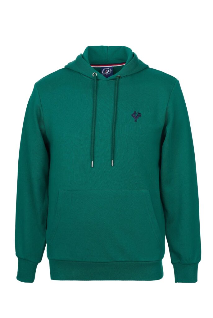 Visage:  Sweat à Capuche avec l’emblématique Logo du Coq Brodé - 80