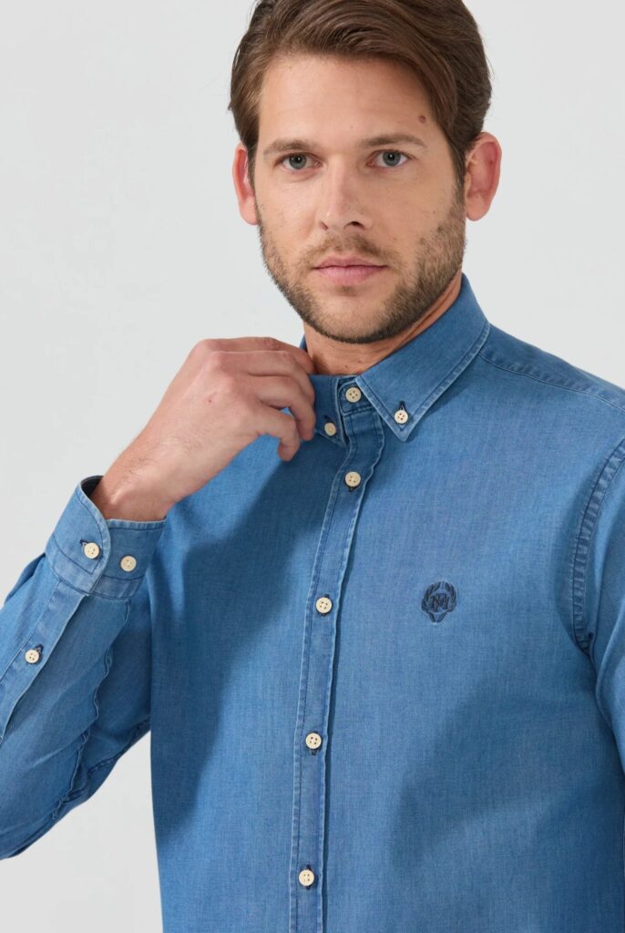 Wisconsin : Chemise en Jean Coupe Classique - 9