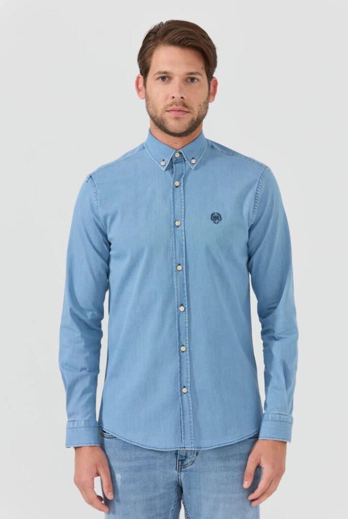 Wisconsin : Chemise en Jean Coupe Classique - 5