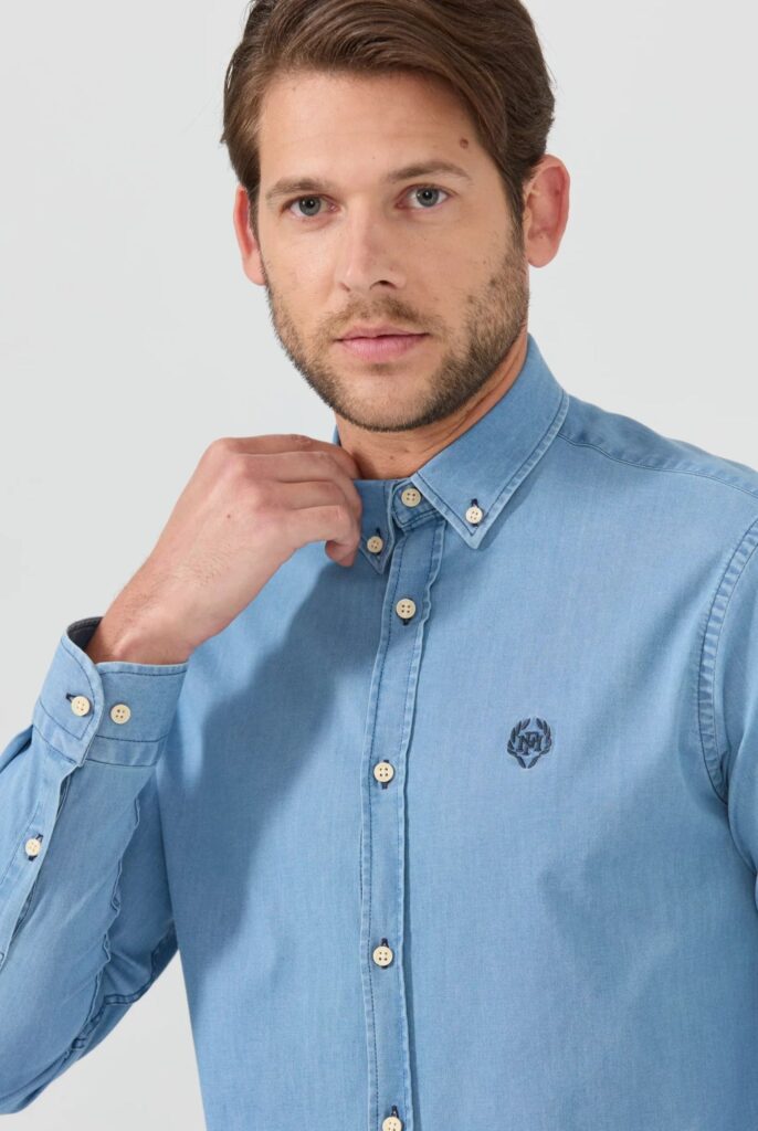 Wisconsin : Chemise en Jean Coupe Classique - 2